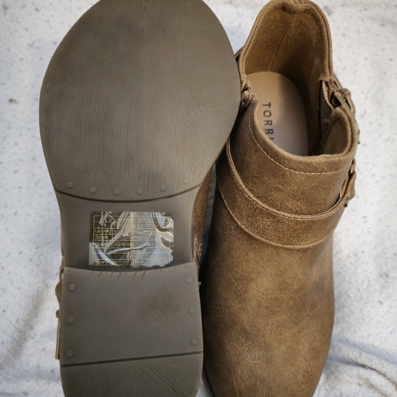 Brown Ankle Boots with Strap Closure - Picture 6 of 7